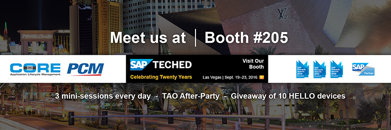 CoreALM At SAP TechEd 2016